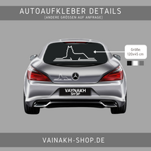 Load image into Gallery viewer, Wolf Tschetschenien Aufkleber

