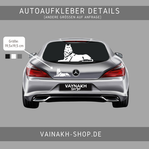 Berzloy Wolf Tschetschenien Aufkleber